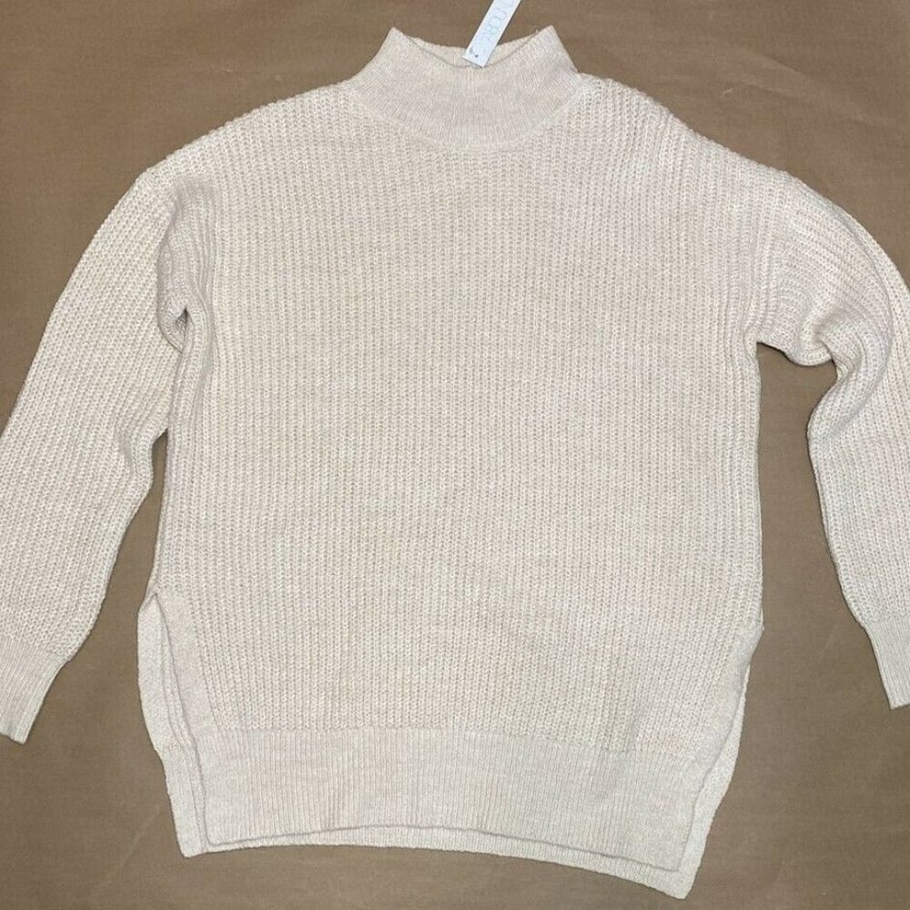 ABOUND Sweater Beige Oatmeal Light Heather Womens Size Small